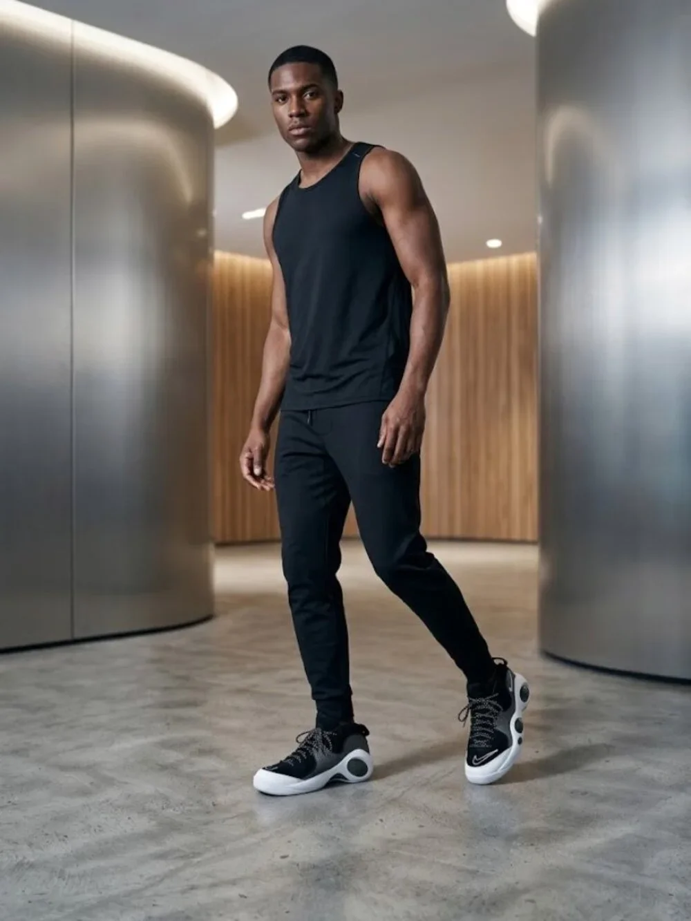 Nike Air Zoom Flight 95 Men’s 2015 Black Metallic Silver 806404-001 Sneakers - Picture 3 of 14